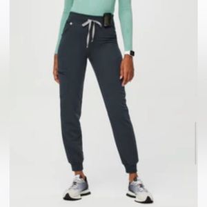 Figs scrubs High waisted Zamora jogger pants in dark harbor